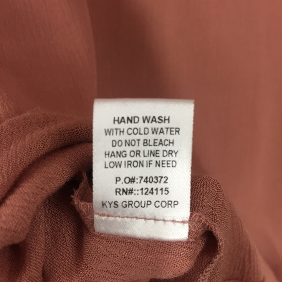 ELODIE Lace Up Bell Sleeve Womens Top Rose Pink XL - Picture 8 of 8